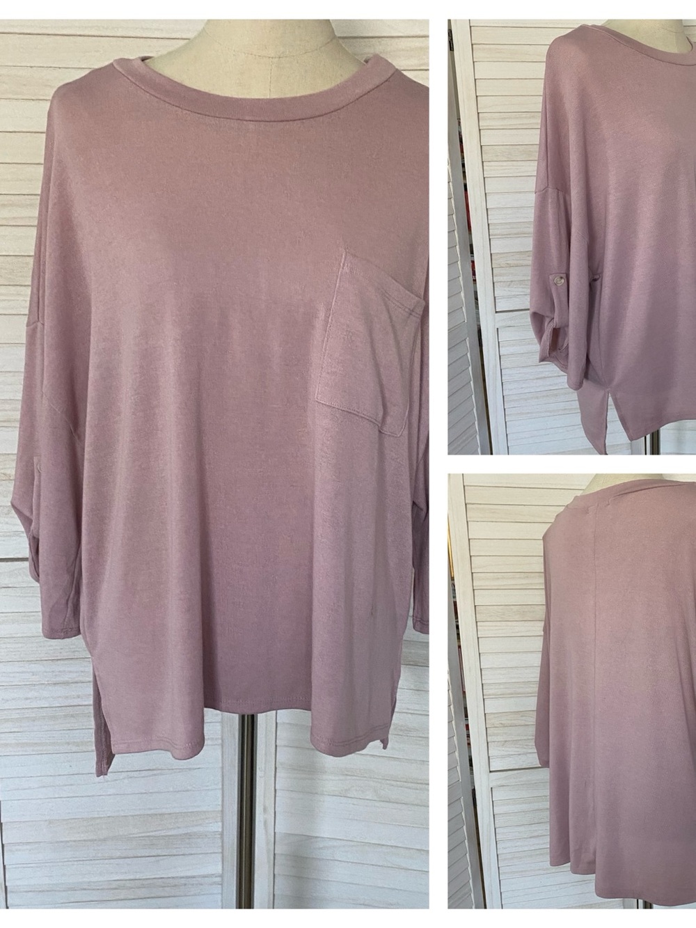 Andree by Unit Oversizes Stretch Knit Top SZ L
NWT Casual Comfy